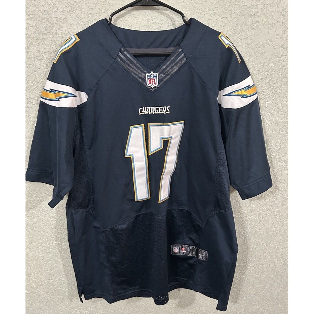 Nike San Diego Chargers Philip Rivers 17 NFL Football Jersey Navy Blue Men’s L